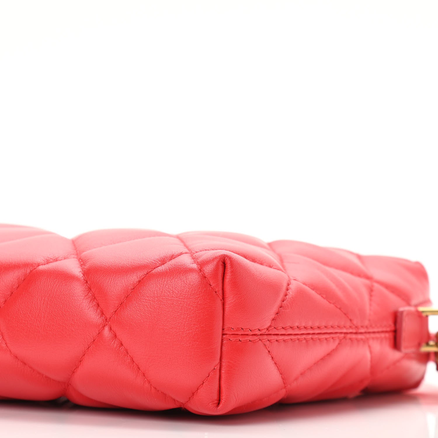 Balenciaga Nappa Calfskin Quilted Touch B Camera Shoulder Bag Bright Red 10 of 11