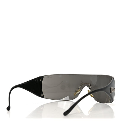 Christian Dior Acetate Shield Ski 6 Sunglasses Black 4 of 6