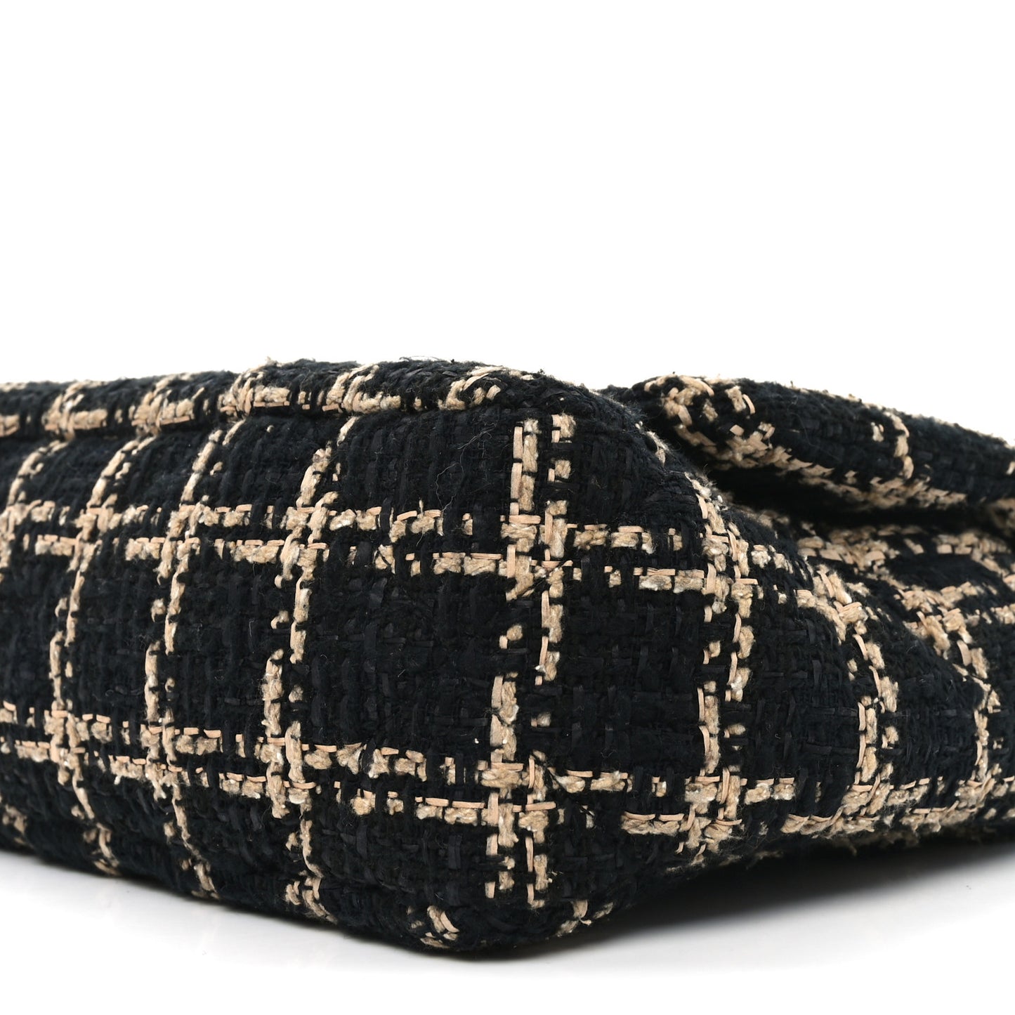 Tweed Quilted Medium Chanel 19 Flap Black Beige