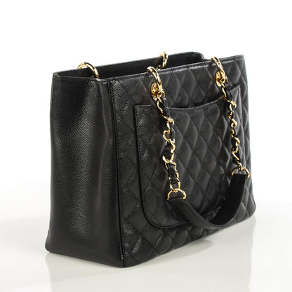 Chanel Caviar Quilted Grand Shopping Tote GST Black 3 of 7