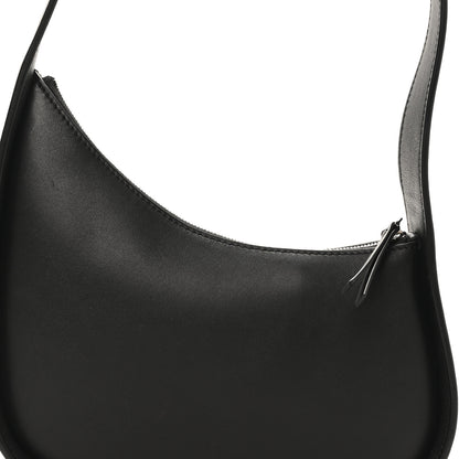 The Row Smooth Calfskin Half Moon Shoulder Bag Black 7 of 9