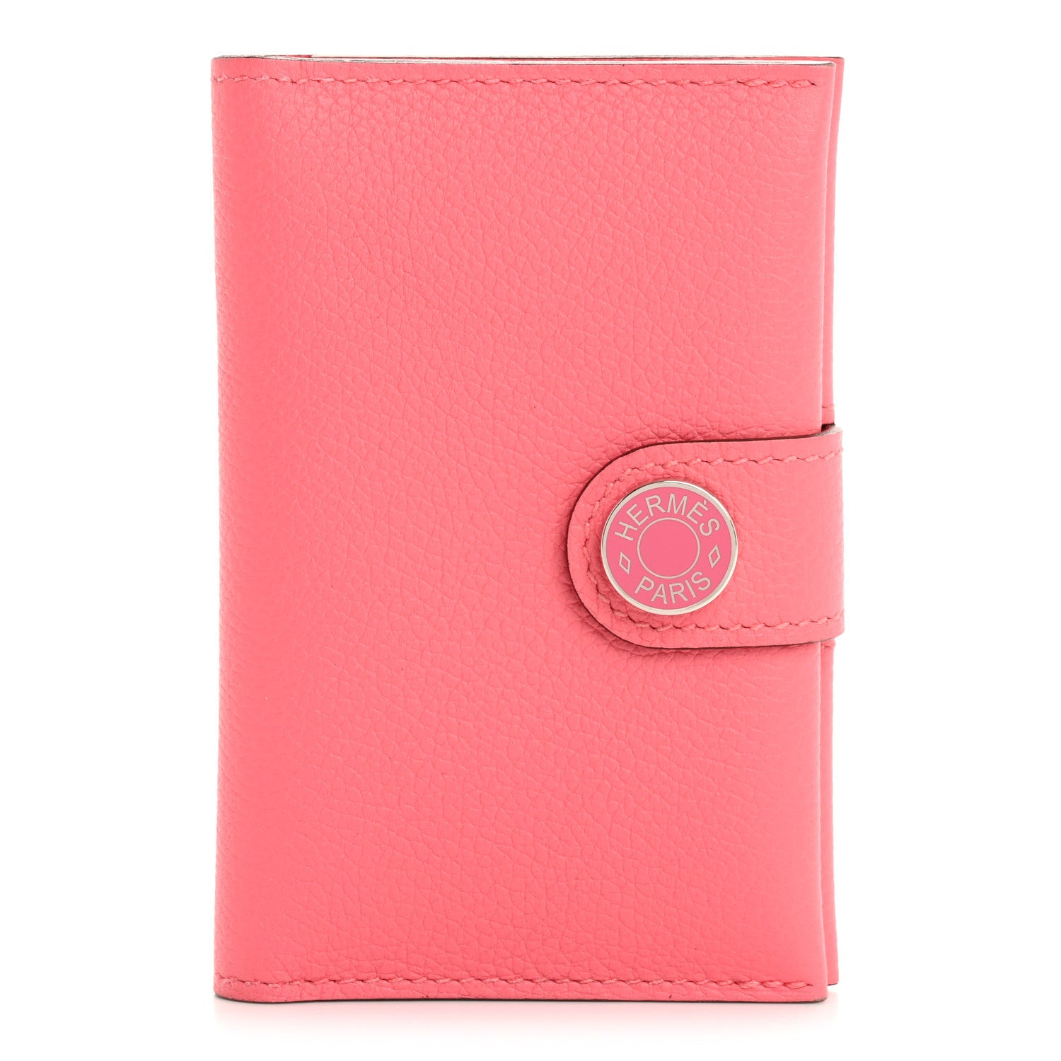 Hermes Evercolor RMS Card Holder Rose Azalee 1 of 8