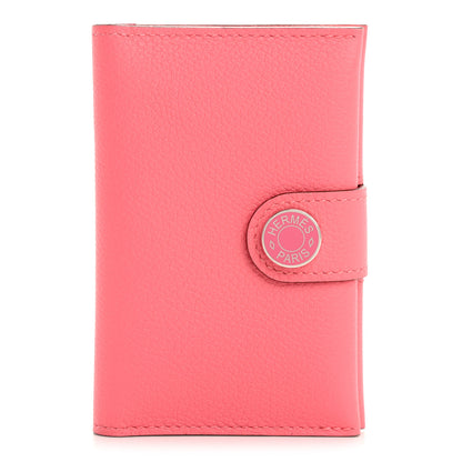 Hermes Evercolor RMS Card Holder Rose Azalee 1 of 8