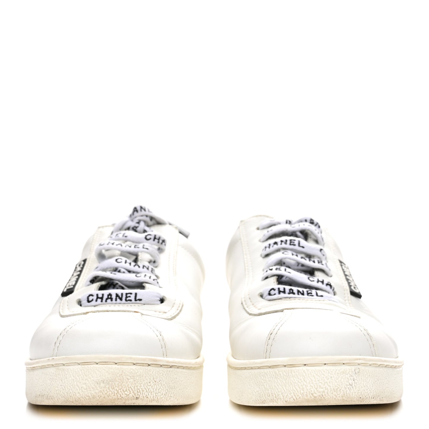 Calfskin CC Womens Sneakers 36 White