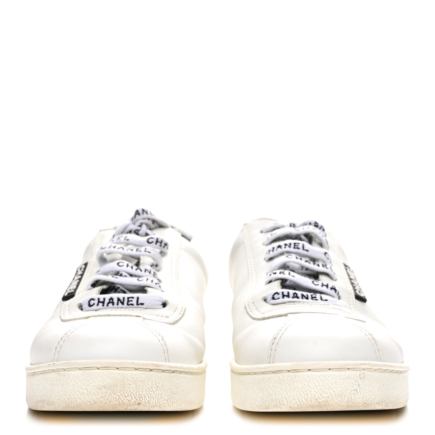 Chanel Calfskin CC Womens Sneakers 36 White 3 of 9