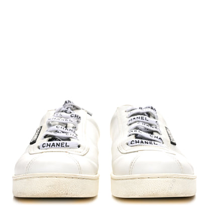 Chanel Calfskin CC Womens Sneakers 36 White 3 of 9