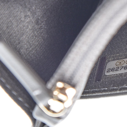Chanel Caviar Quilted Boy Wallet On Chain WOC Grey 8 of 10