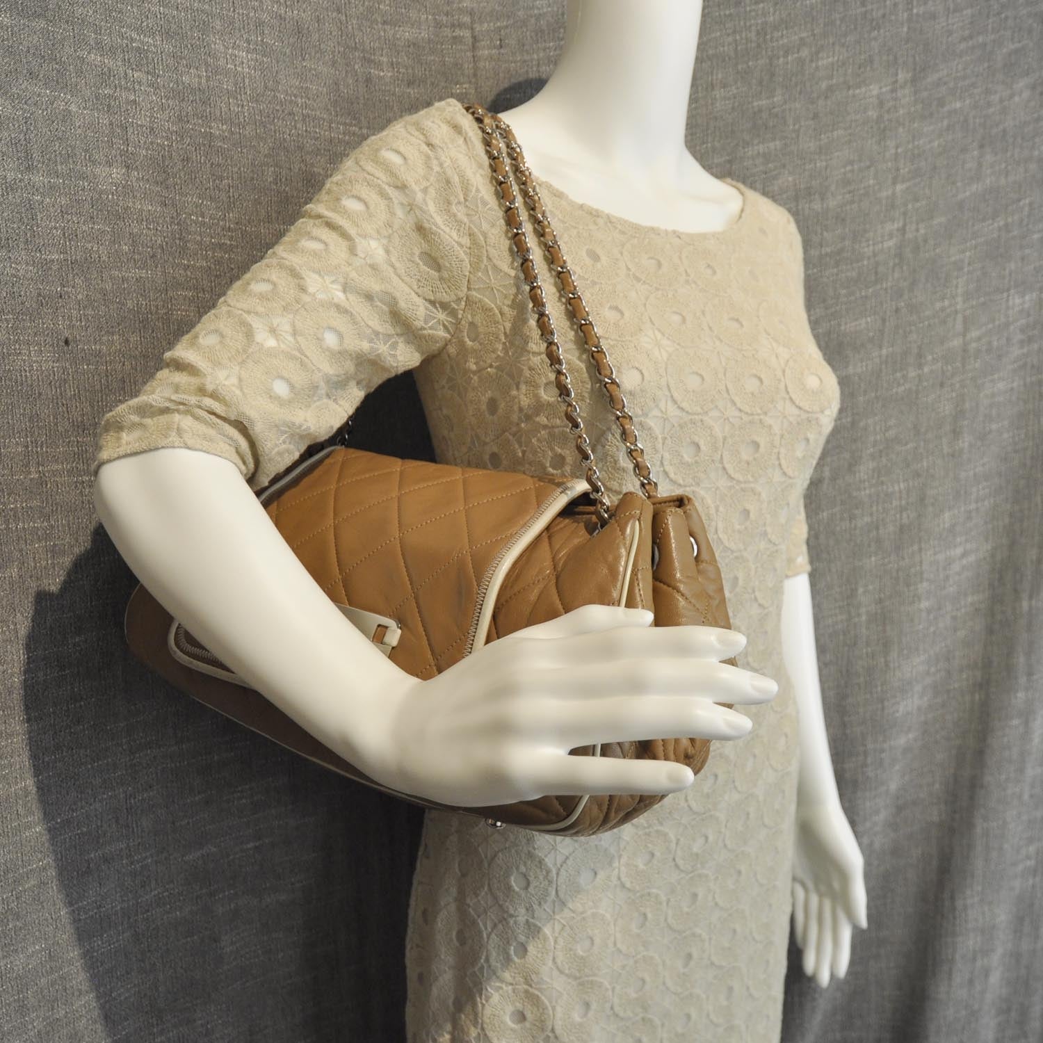 Chanel Lambskin Quilted East West Accordion Flap 2 of 9