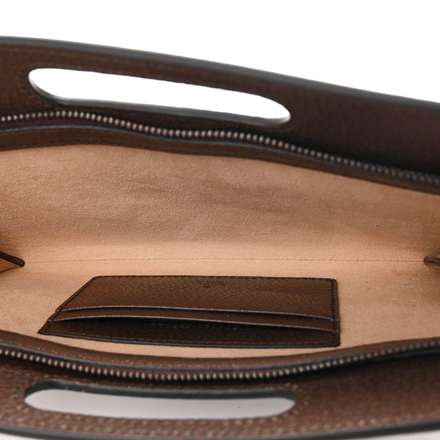 Gucci GG Supreme Monogram Textured Dollar Calfskin Web Ophidia Slip Handle Belt Bag 90 36 Beige Ebony New Acero 5 of 11