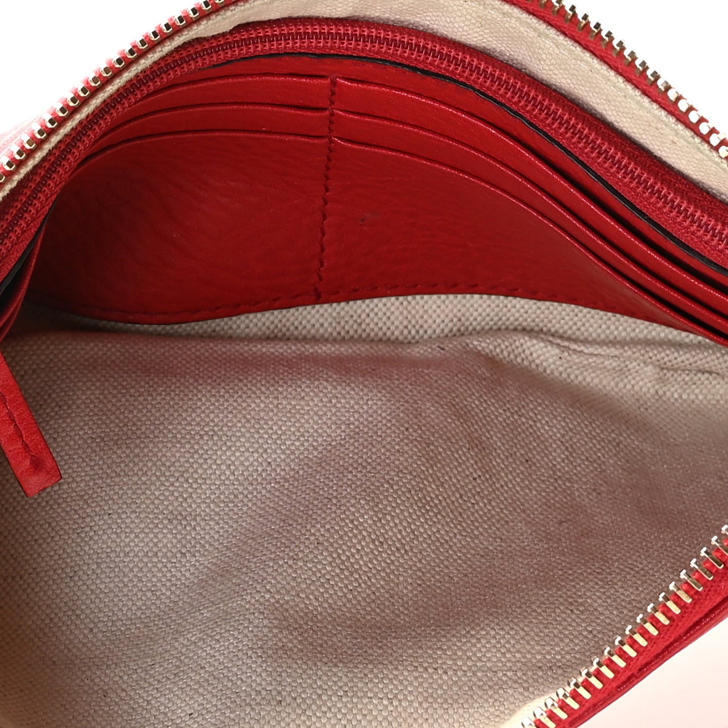 Pebbled Calfskin Soho Wristlet Vibrant Red