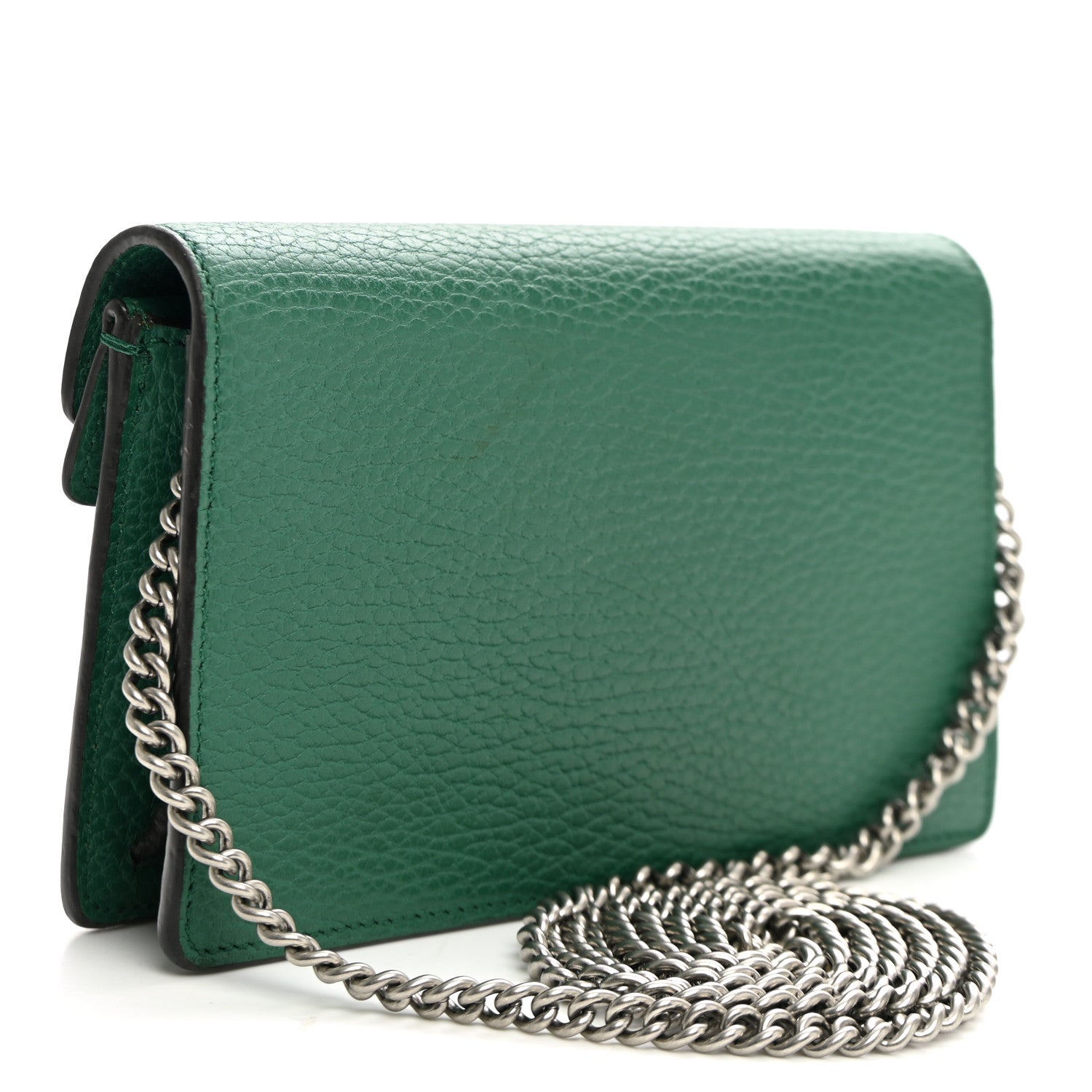 Gucci Calfskin Super Mini Dionysus Shoulder Bag Emerald 3 of 9