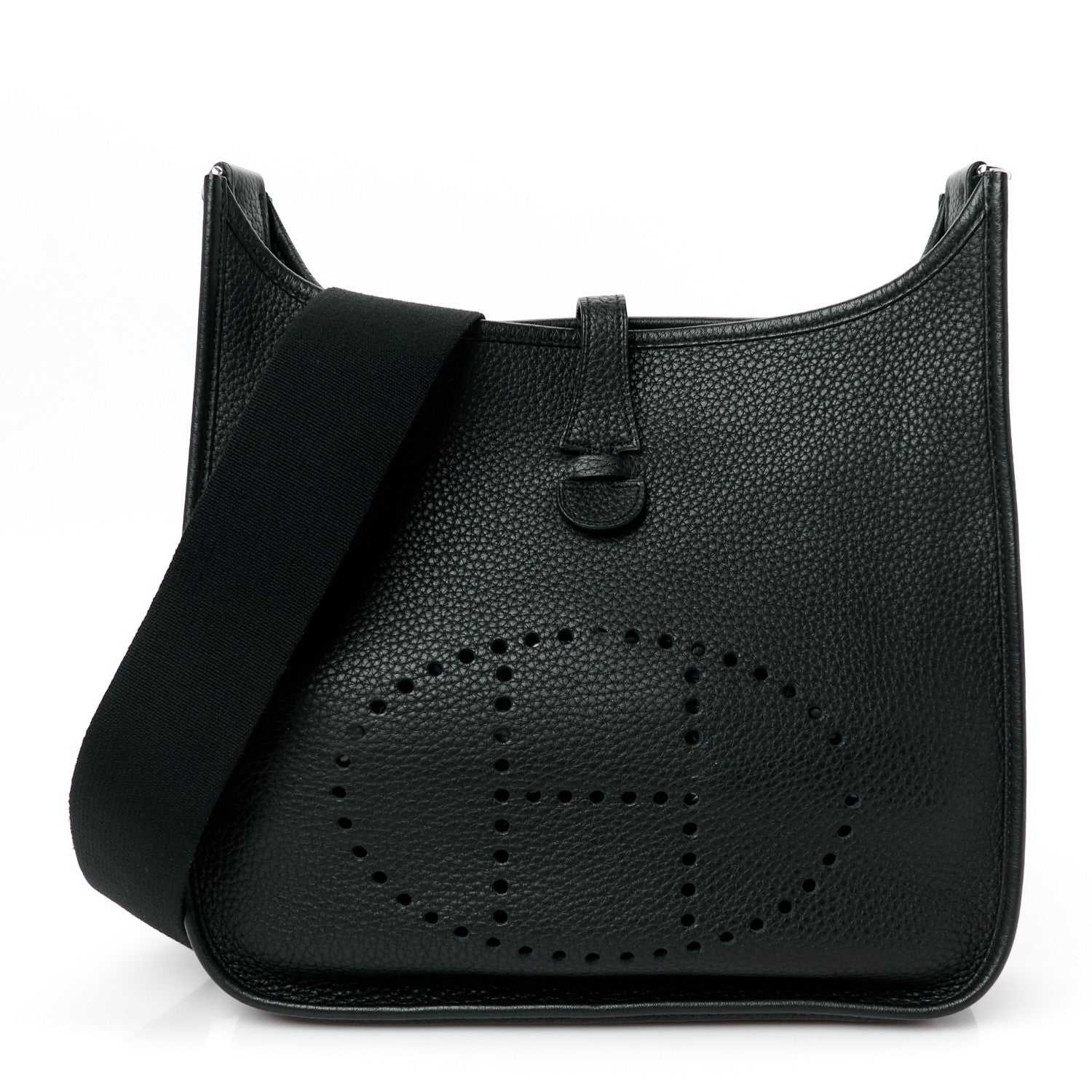 Hermes Taurillon Clemence Evelyne PM Black 1 of 10