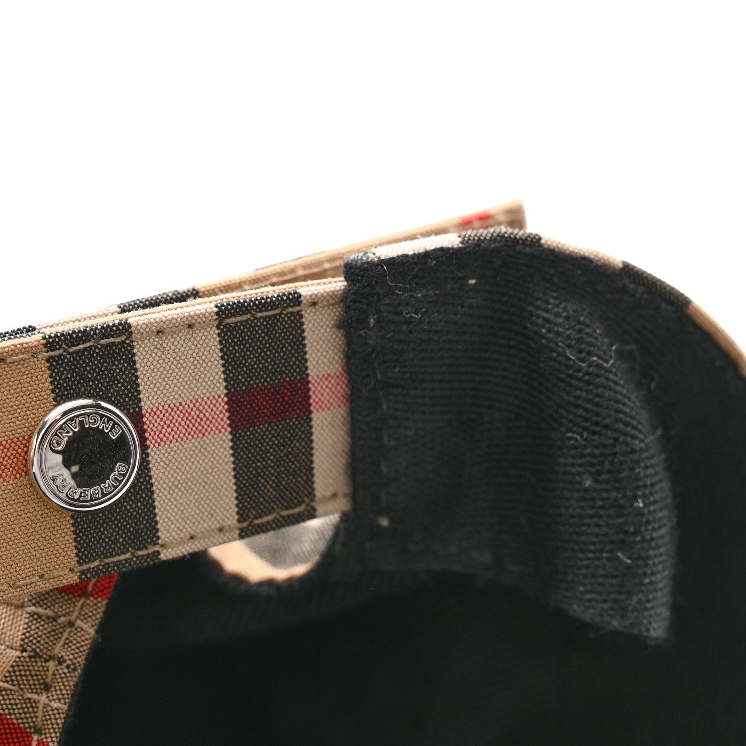 Burberry Cotton Vintage Check Monogram Baseball Hat S Archive Beige 10 of 10