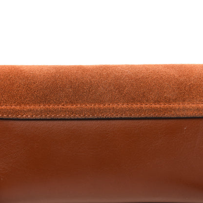Chloe Suede Calfskin Mini Faye Shoulder Bag Tobacco 11 of 12