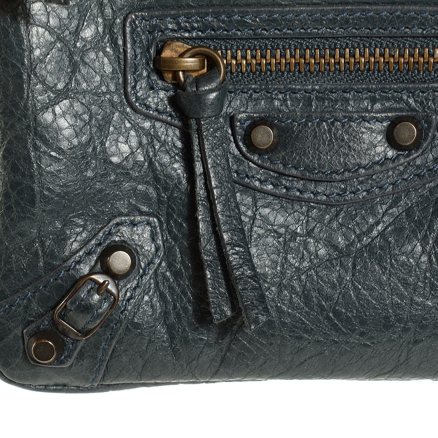 Agneau Classic Hardware M Porte-Monnaie Coin Purse Anthracite