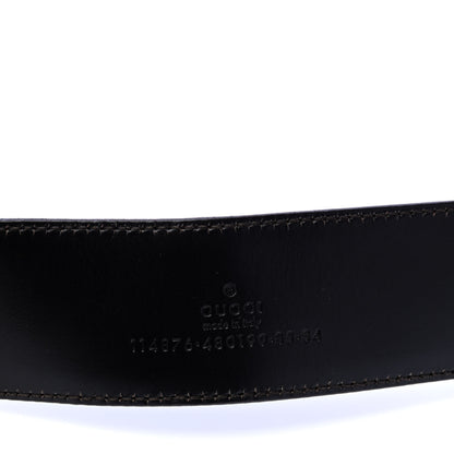 Gucci Guccissima Interlocking G 40mm Belt 85 34 Dark Brown 5 of 5