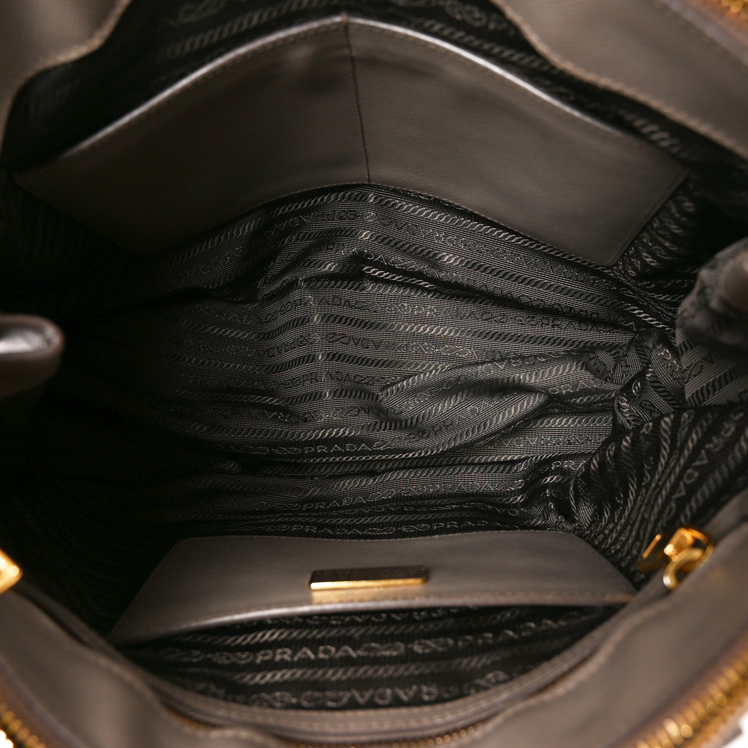 Prada Saffiano Large Galleria Double Zip Tote Argilla 4 of 8