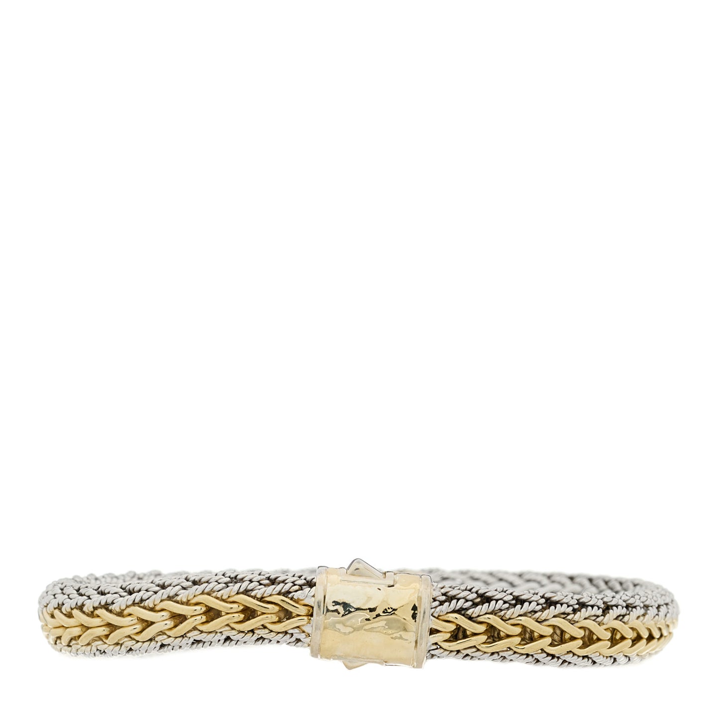 Sterling Silver 18K Yellow Gold 8mm Icon Bracelet