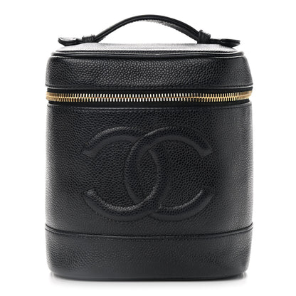 Chanel Caviar Vanity Cosmetic Case Black 1 of 14