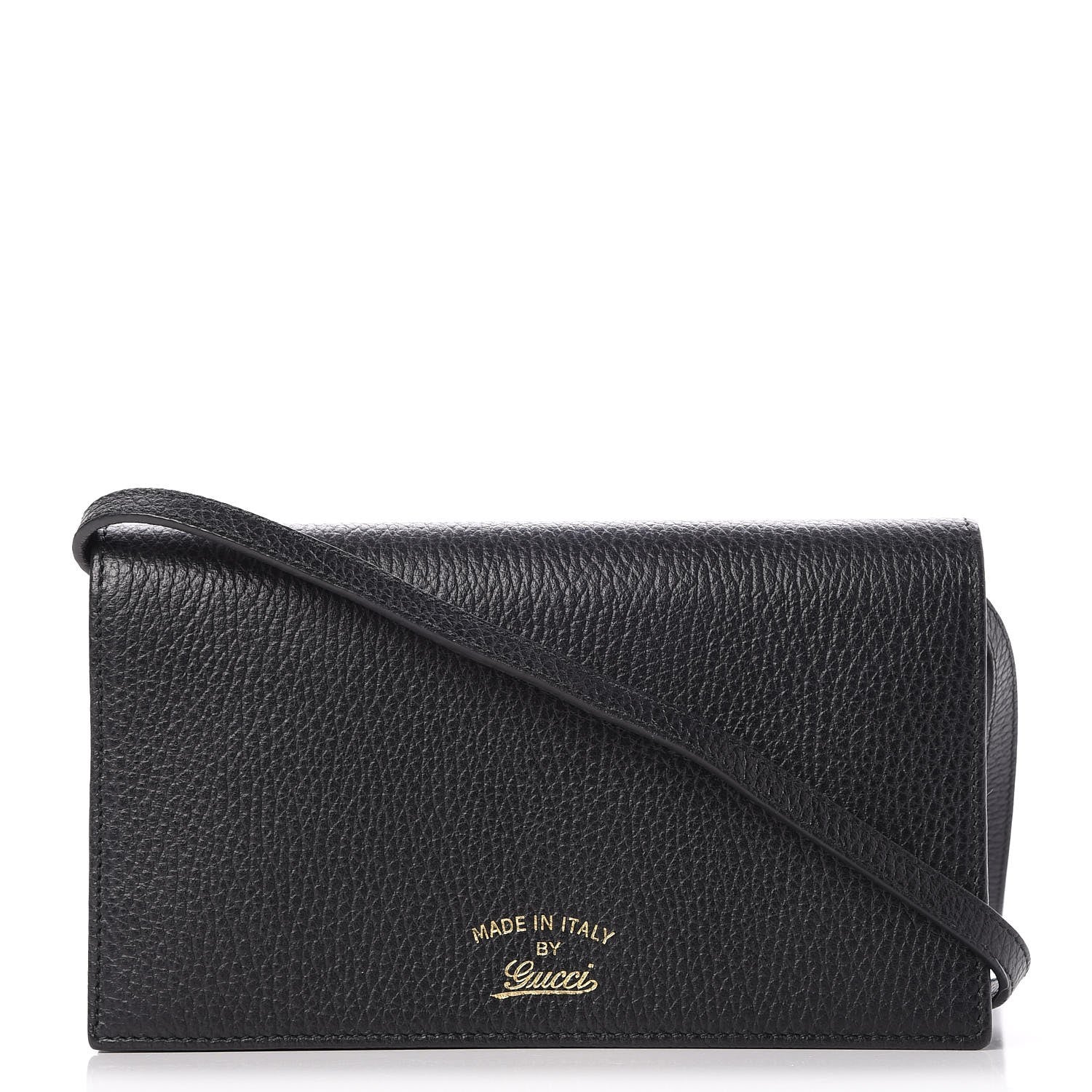 Gucci Dollar Calfskin Mini Swing Wallet Bag Black 1 of 8