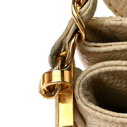Chanel Caviar Vertical Chain Crossbody Ivory 13 of 13