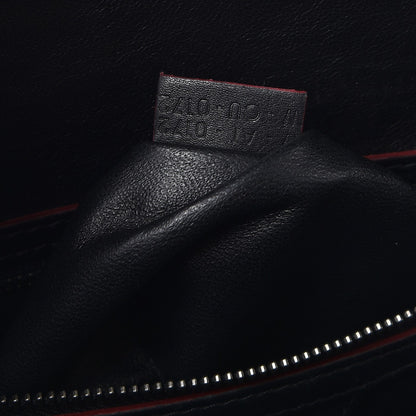 Celine Smooth Calfskin Mini Luggage Black Pink Trim 8 of 27