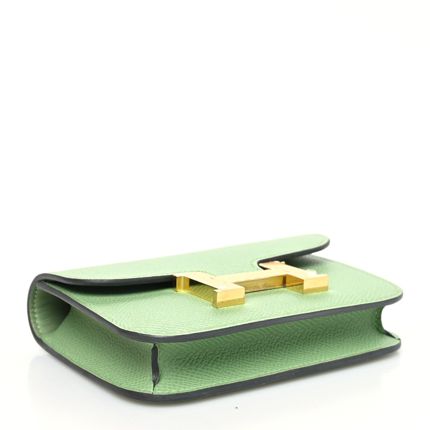Hermes Epsom Constance Slim Wallet Vert Criquet 5 of 13