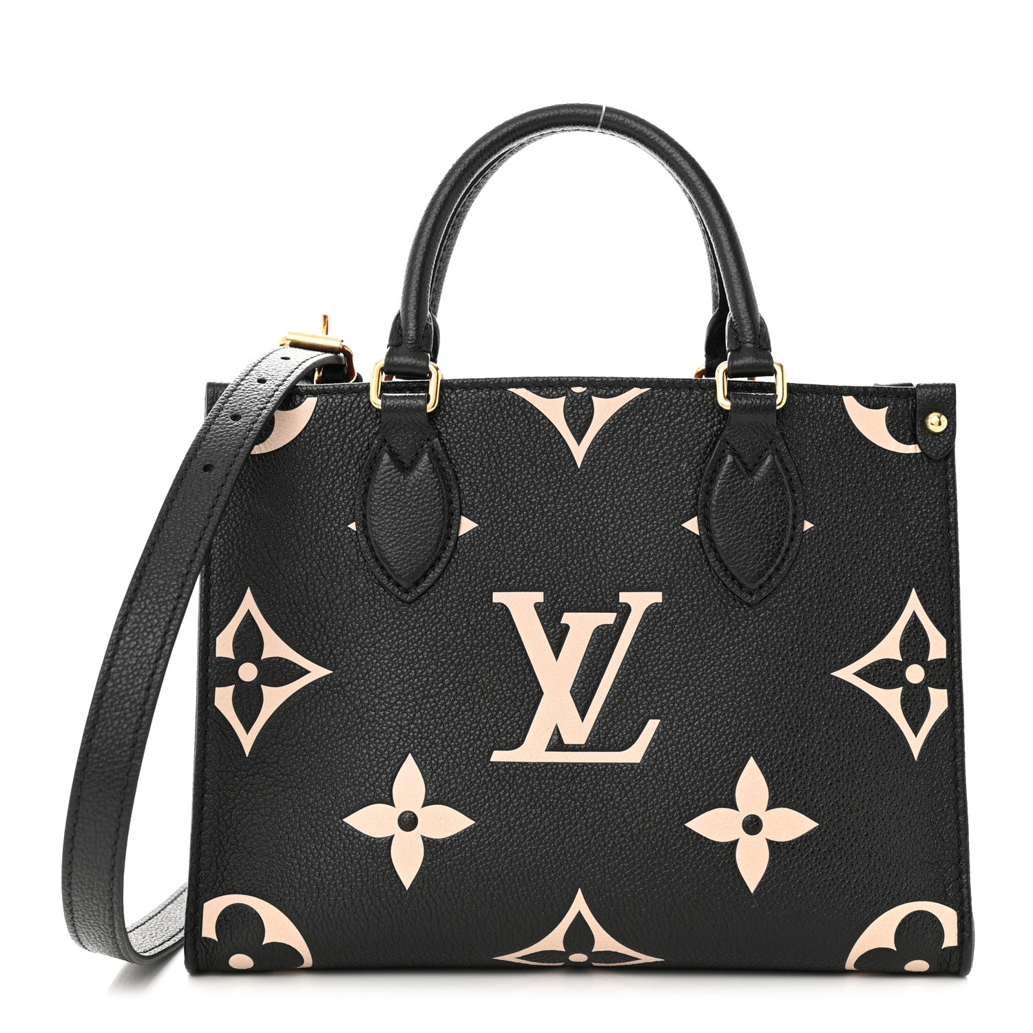 Louis Vuitton Empreinte Monogram Giant Onthego PM Black Beige 1 of 9