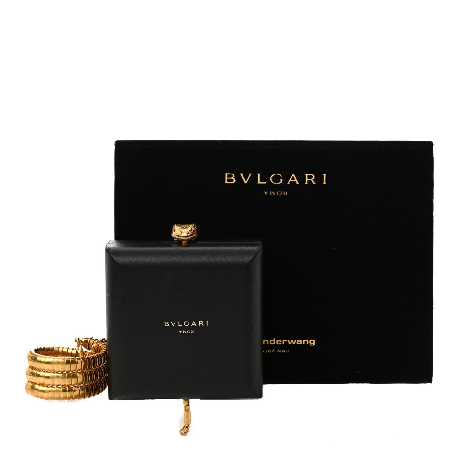 Bulgari X ALEXANDER WANG Lambskin Serpenti Forever Minaudiere Black 12 of 12