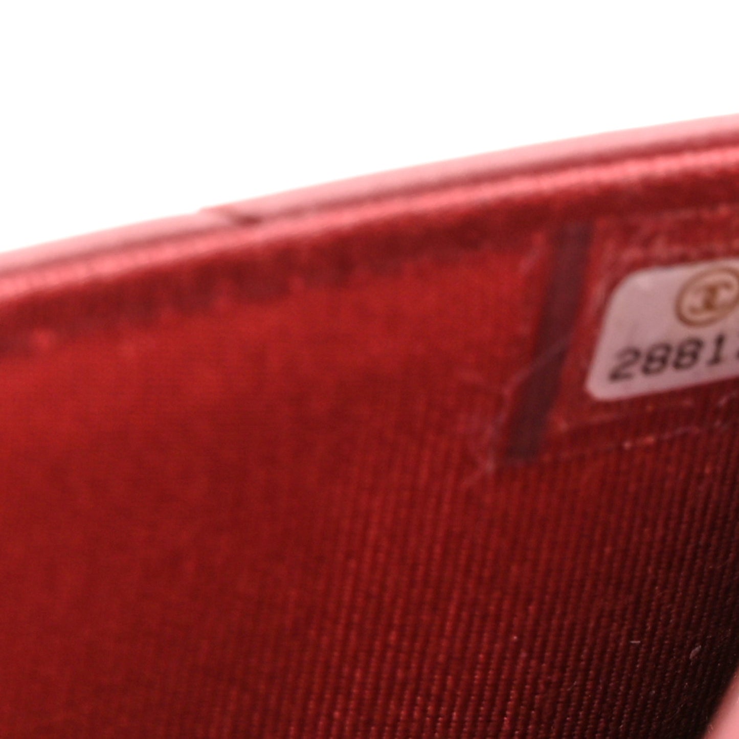 Calfskin Quilted Chevron In The City Bag Wallet on Chain WOC Red