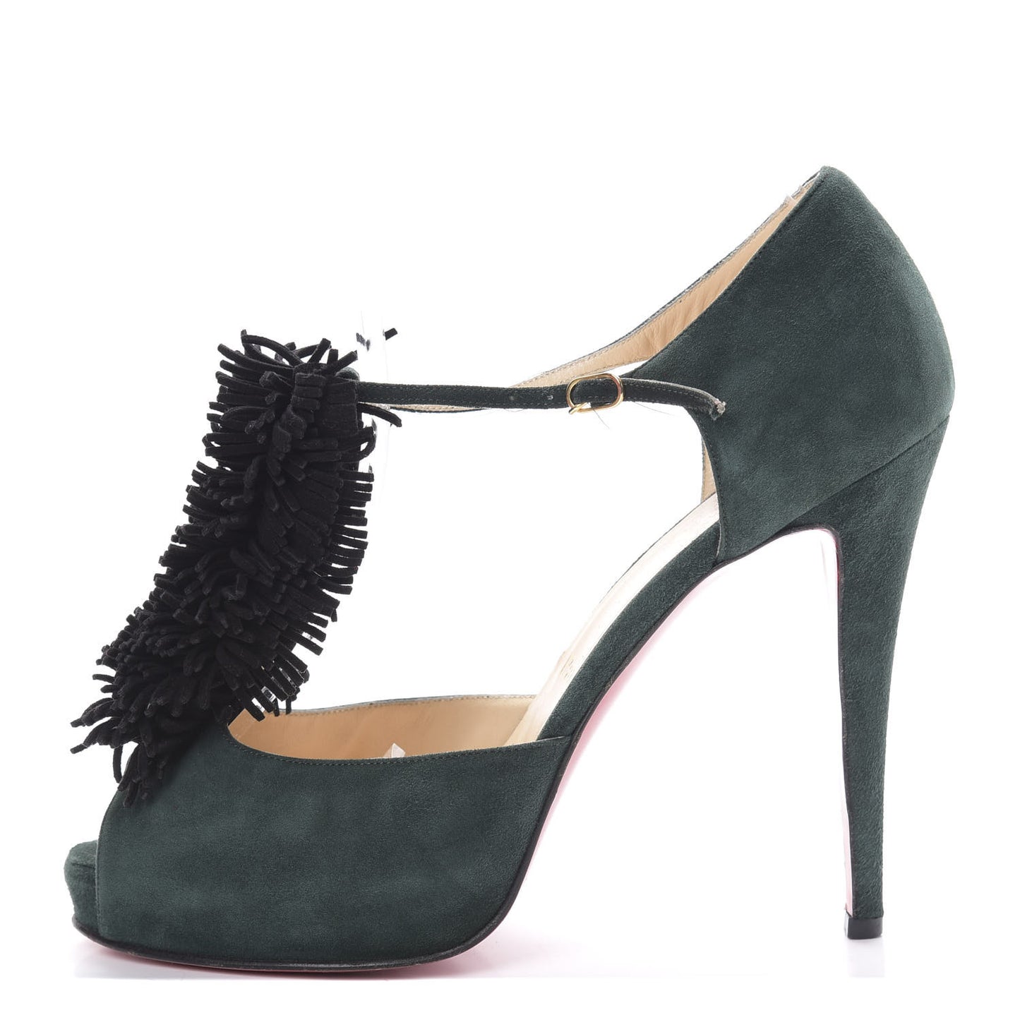 Suede Para La Cruz 120 Pumps 40 Verde Black