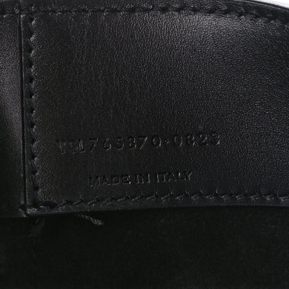 Saint Laurent Shiny Calfskin Le 37 Mini Bucket Bag Black 7 of 11