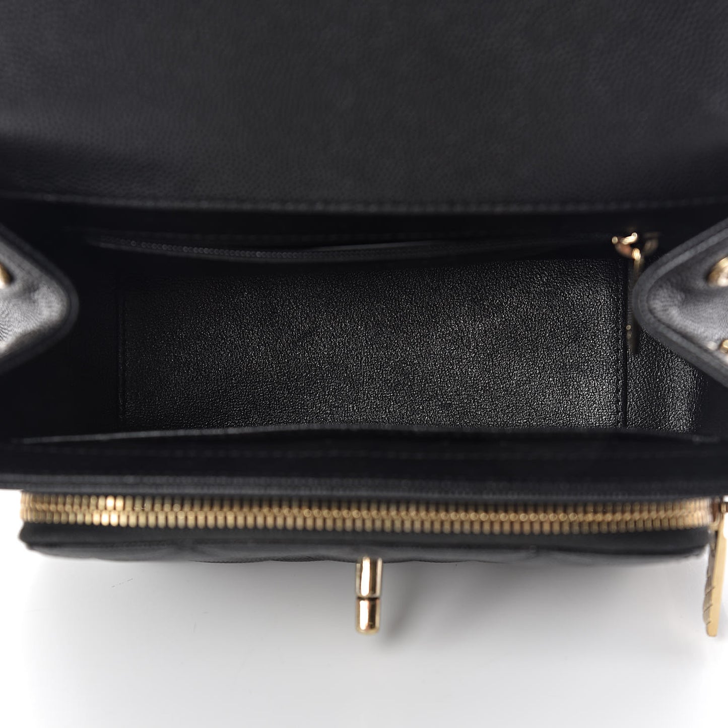 Caviar Quilted Small Business Affinity Flap Black