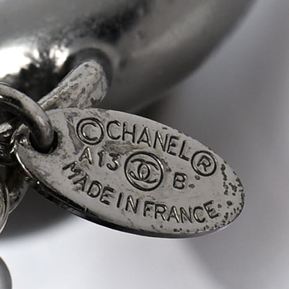 Chanel Ruthenium Pearl CC Chain Short Necklace Grey 5 of 5
