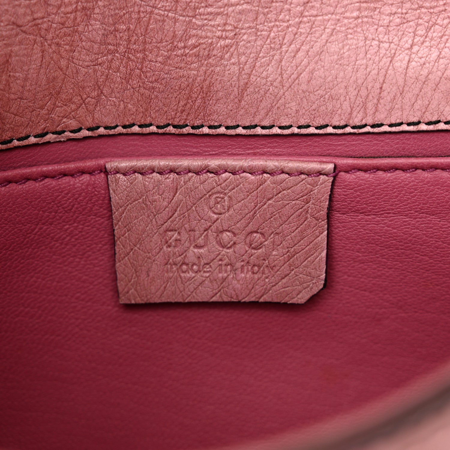 Gucci Ostrich Small Emily Chain Shoulder Bag Soft Pink 6 of 14