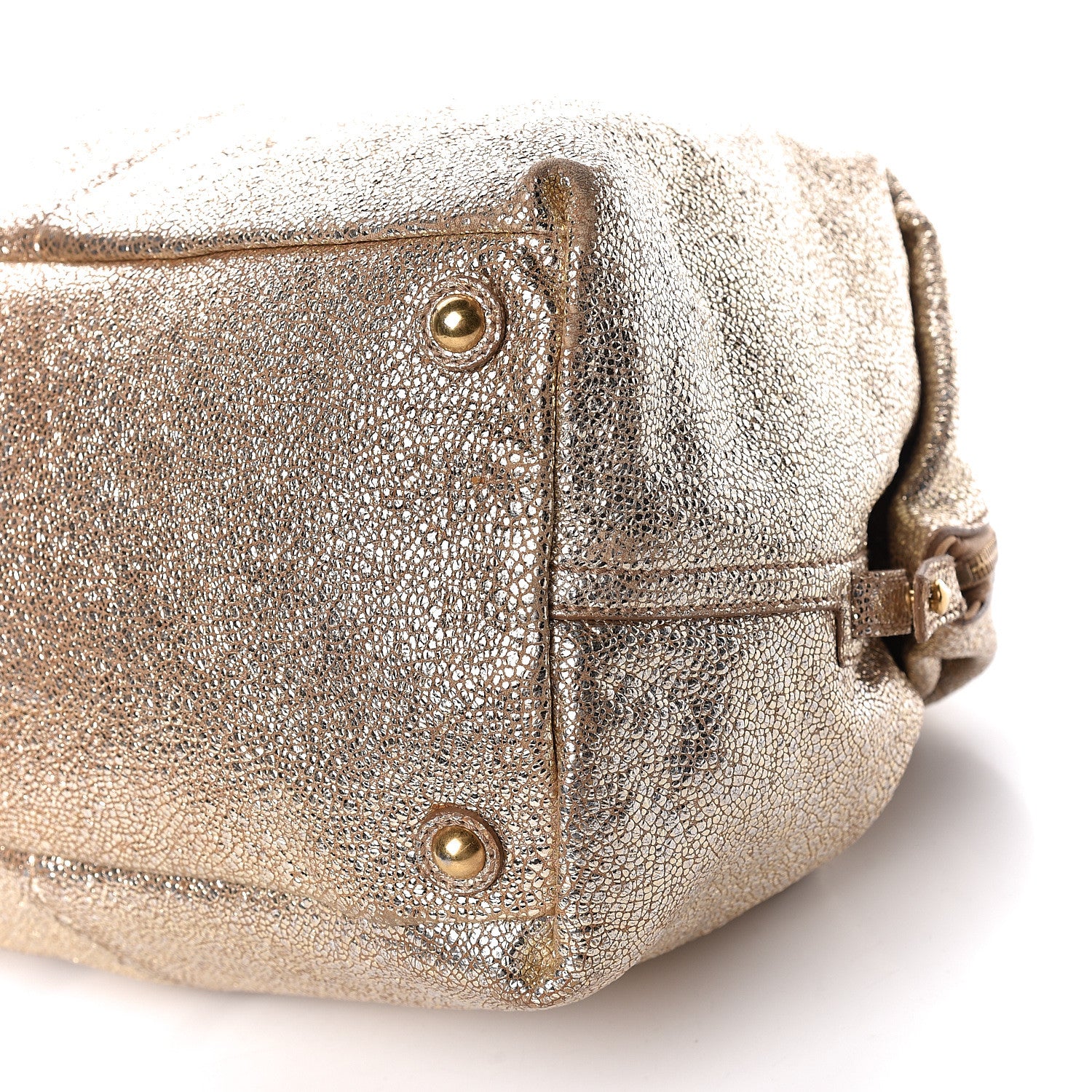 Saint Laurent Volcano Crackled Calfskin Medium Easy Y Bag Gold 9 of 30