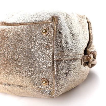 Saint Laurent Volcano Crackled Calfskin Medium Easy Y Bag Gold 9 of 30