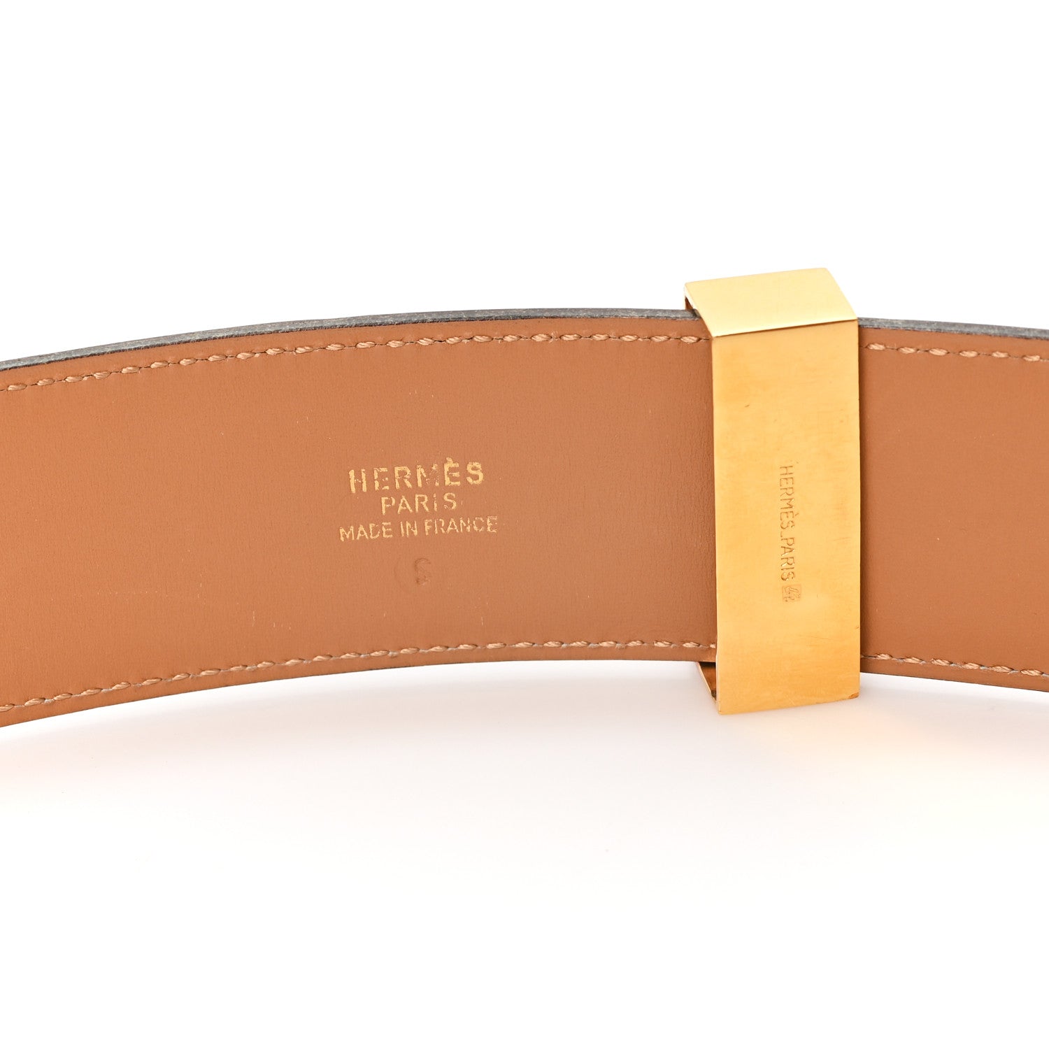 Hermes Box Collier De Chien CDC Belt 65 Brique 3 of 4