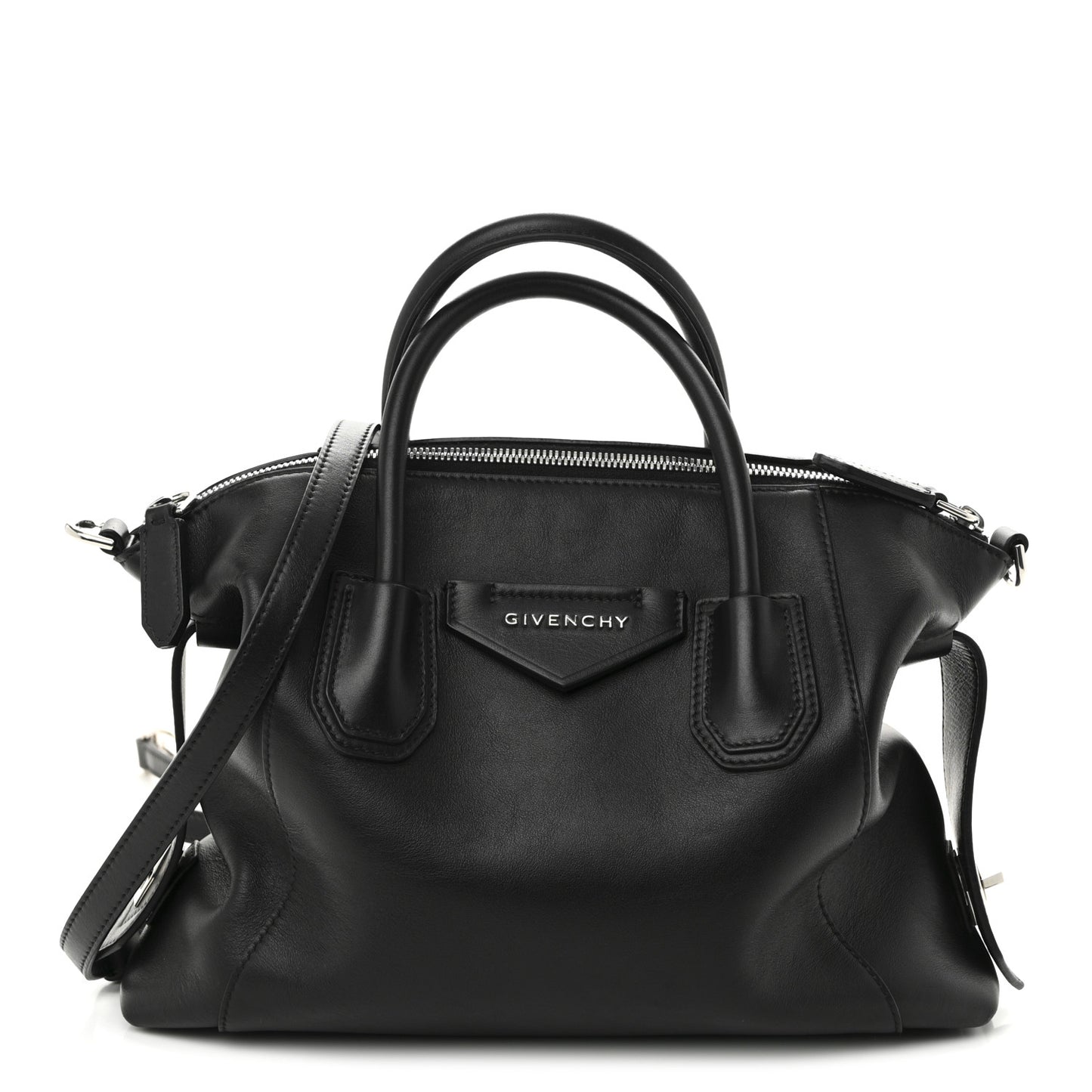 Smooth Calfskin Small Soft Antigona Black