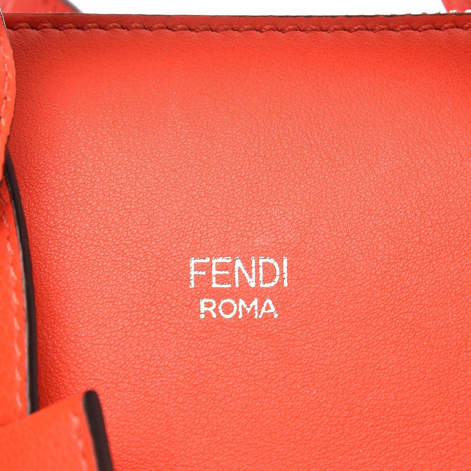 Fendi Vitello Dolce Mini By The Way Boston Bag Papavero 9 of 9