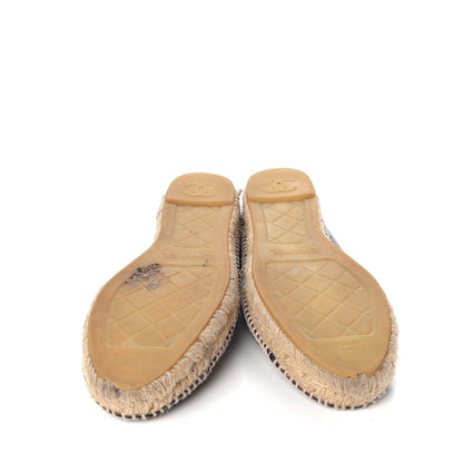 Chanel Lambskin CC Espadrilles 38 Black 7 of 22