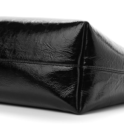 Saint Laurent Patent Calfskin Large Shopping Tote Black 11 of 14