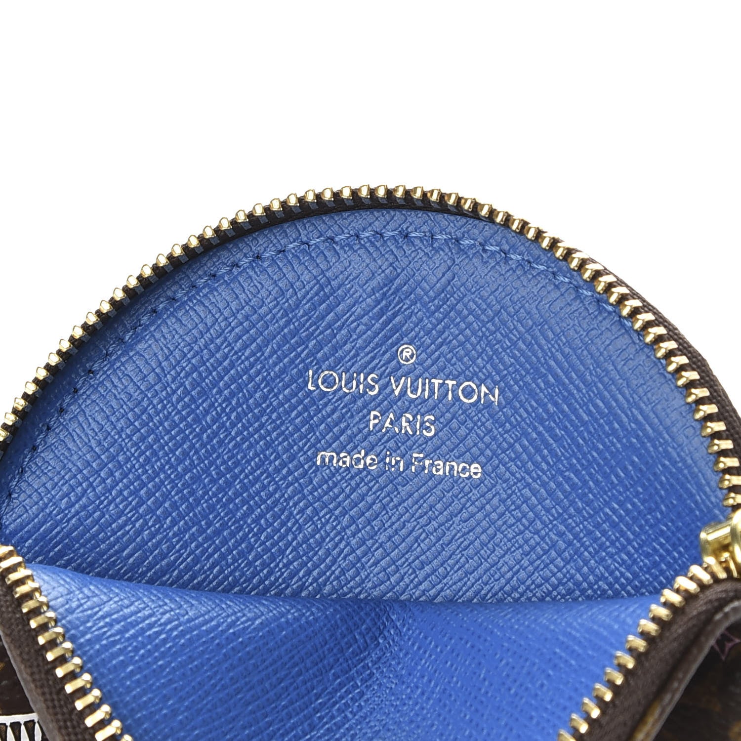 Louis Vuitton Monogram 2019 Christmas Animation Round Coin Purse Blue 6 of 7