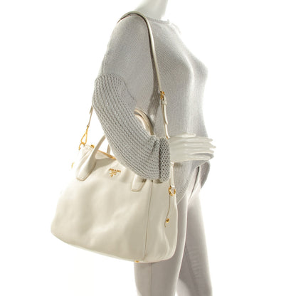 Prada Vitello Daino Tote Talco 2 of 8