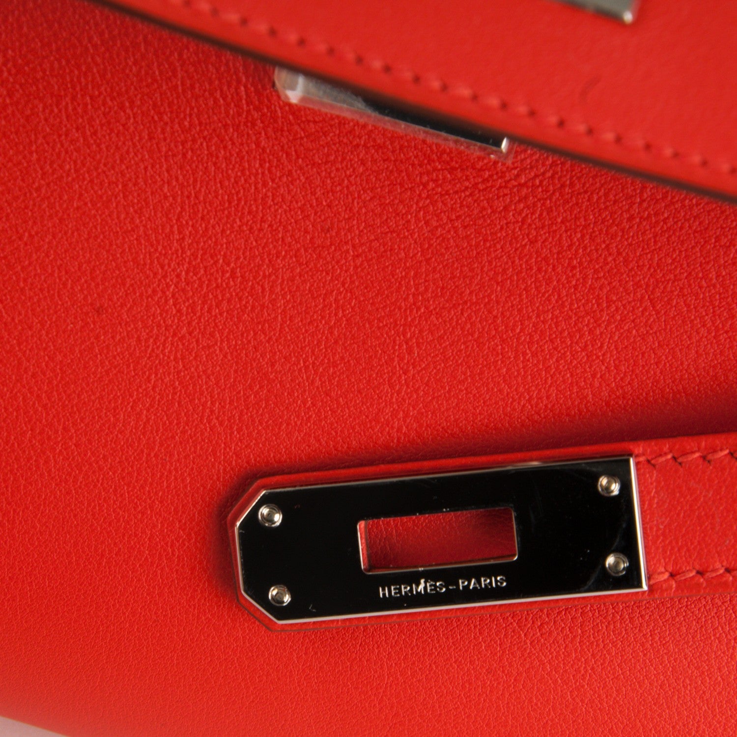 Hermes Swift Kelly Cut Clutch Pochette Capucine 15 of 15