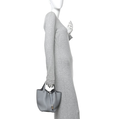 Hermes Taurillon Clemence Picotin Lock 18 PM Gris Pantin 3 of 11