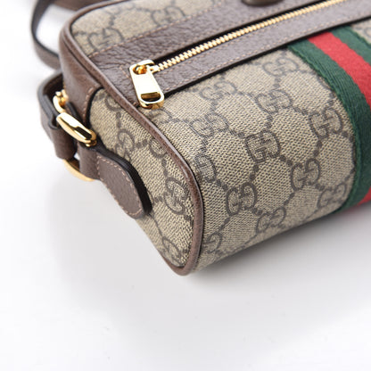 Gucci GG Supreme Monogram Web Mini Ophidia Shoulder Bag Brown 8 of 11