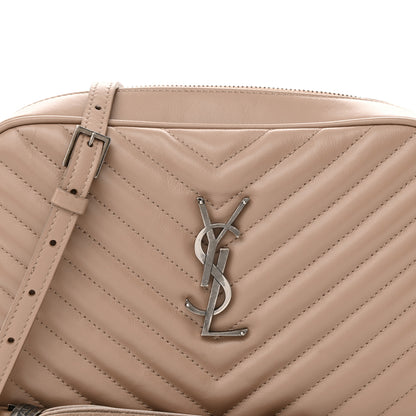 Saint Laurent Calfskin Matelasse Monogram Lou Camera Bag Dark Beige 8 of 11