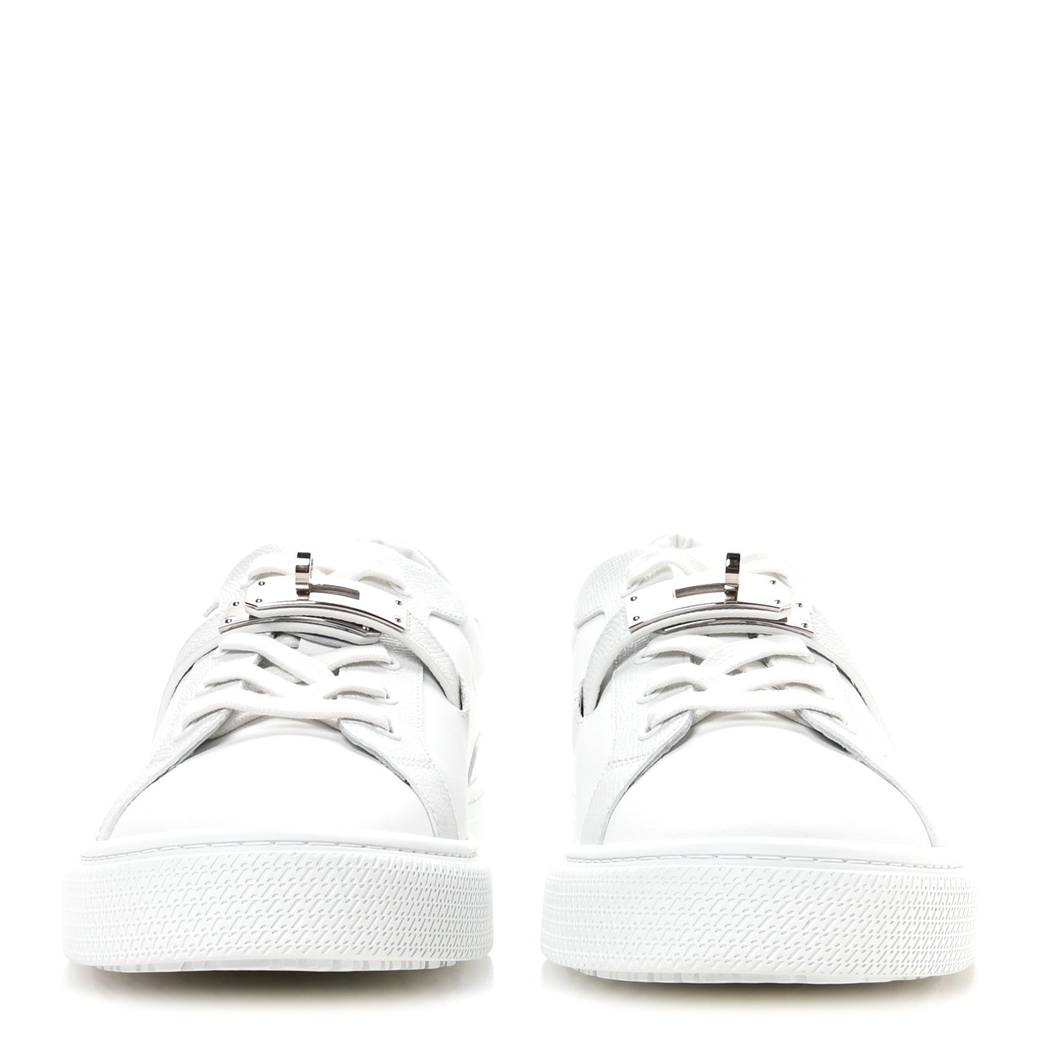 Hermes Calfskin Epsom Mens Day Sneakers 42 White 3 of 9