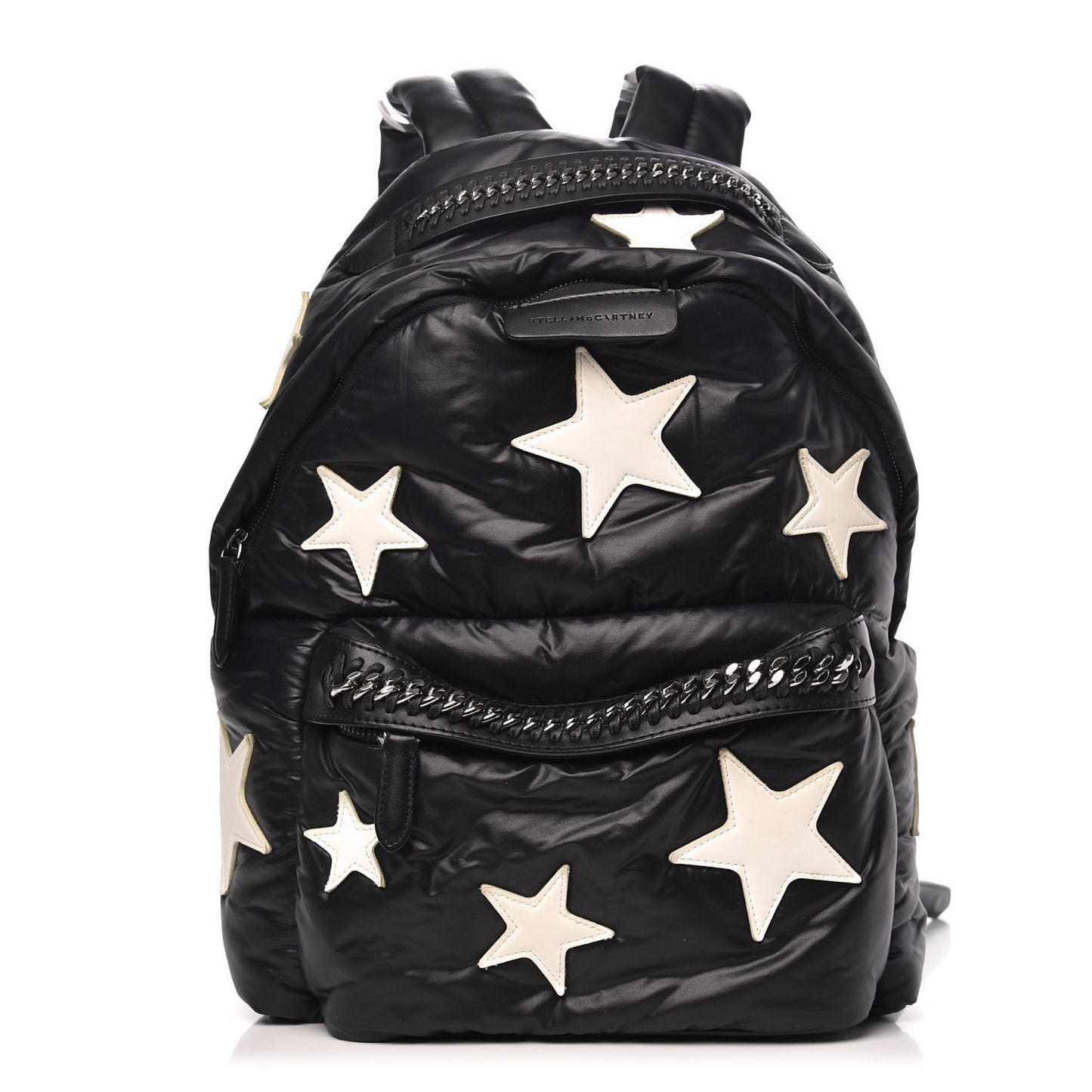 Polyamide Falabella Go Stars Backpack Black White